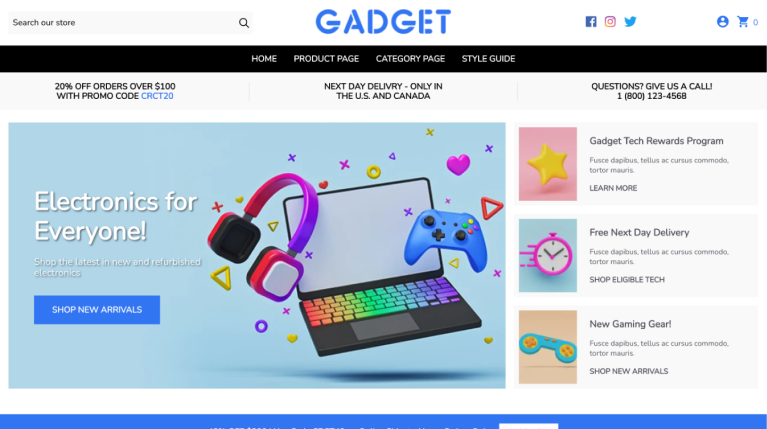 Gadget theme